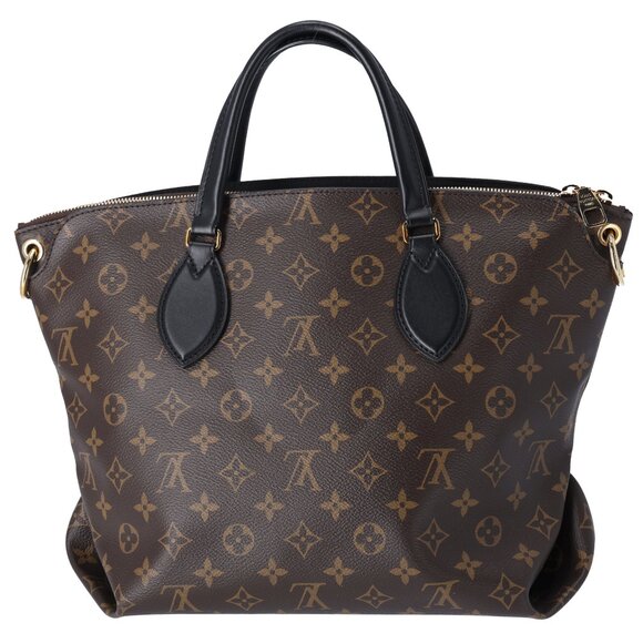 Louis Vuitton Flower Tote MM Monogram Shoulder Bag M44347 Black Brown - Picture 4 of 8